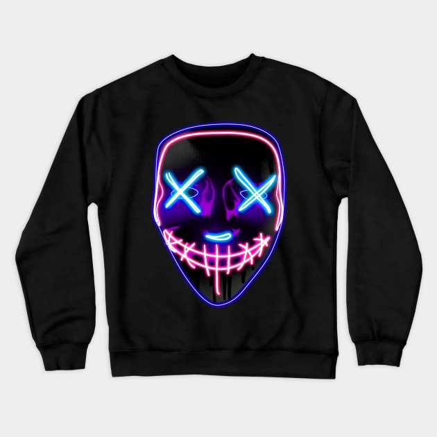 Purge Mask Crewneck Sweatshirt by Heymoonly